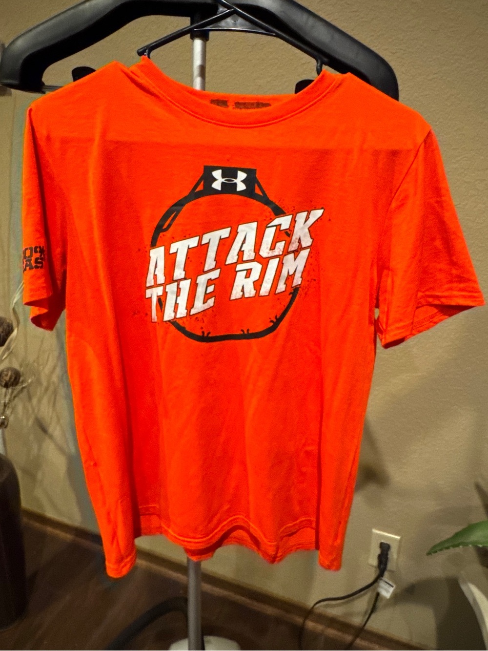 Under Armour Youth Orange 'Attack The Rim' Graphic Tee